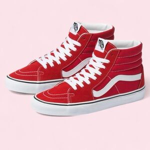 Vans Red High-Top Sneakers